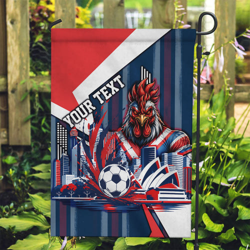 Personalised Sydney Roosters City Of Rugby Garden Flag Sydney City Skyline Illustration Dynamic Sport Fan