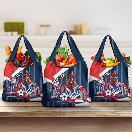 Personalised Sydney Roosters City Of Rugby Grocery Bag Sydney City Skyline Illustration Dynamic Sport Fan