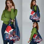 Personalised Sydney Roosters City Of Rugby Grocery Bag Sydney City Skyline Illustration Dynamic Sport Fan