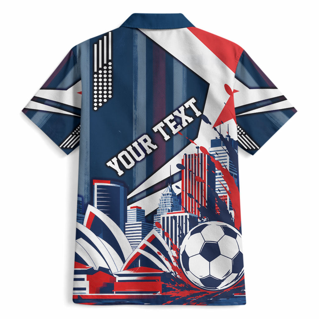 Personalised Sydney Roosters City Of Rugby Hawaiian Shirt Sydney City Skyline Illustration Dynamic Sport Fan