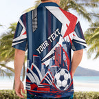 Personalised Sydney Roosters City Of Rugby Hawaiian Shirt Sydney City Skyline Illustration Dynamic Sport Fan