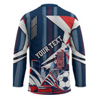 Personalised Sydney Roosters City Of Rugby Hockey Jersey Sydney City Skyline Illustration Dynamic Sport Fan