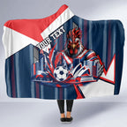 Personalised Sydney Roosters City Of Rugby Hooded Blanket Sydney City Skyline Illustration Dynamic Sport Fan