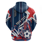 Personalised Sydney Roosters City Of Rugby Hoodie Sydney City Skyline Illustration Dynamic Sport Fan