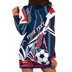 Personalised Sydney Roosters City Of Rugby Hoodie Dress Sydney City Skyline Illustration Dynamic Sport Fan