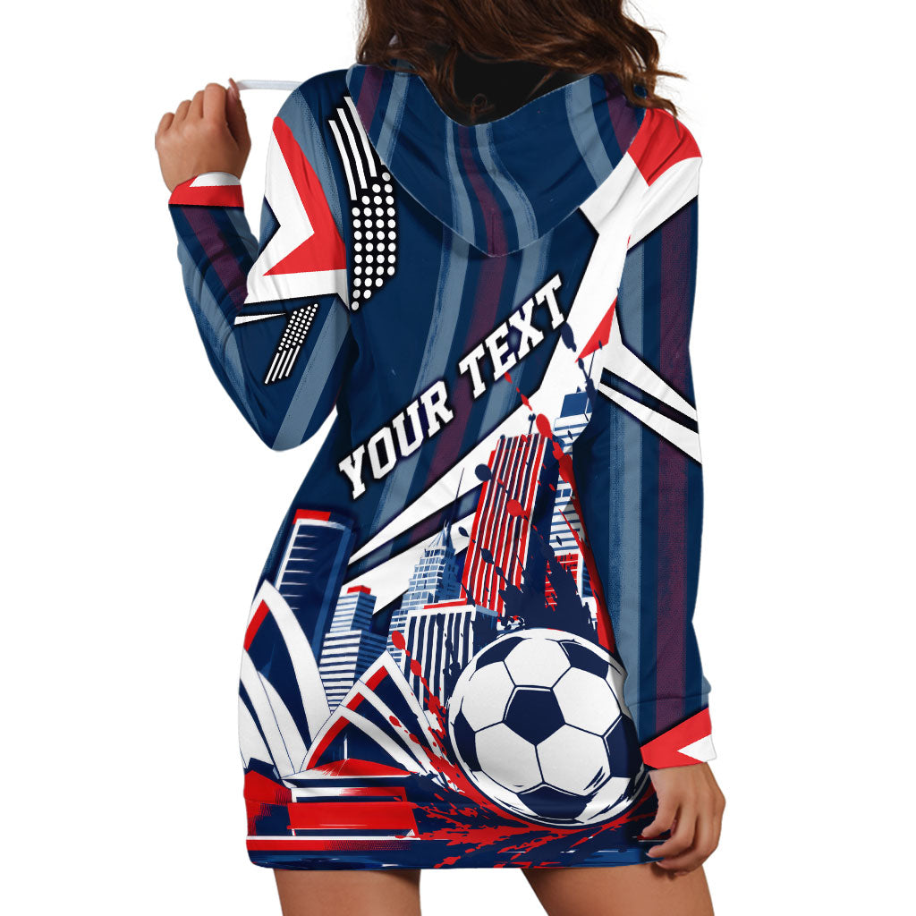 Personalised Sydney Roosters City Of Rugby Hoodie Dress Sydney City Skyline Illustration Dynamic Sport Fan