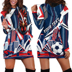 Personalised Sydney Roosters City Of Rugby Hoodie Dress Sydney City Skyline Illustration Dynamic Sport Fan
