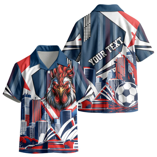 Personalised Sydney Roosters City Of Rugby Kid Hawaiian Shirt Sydney City Skyline Illustration Dynamic Sport Fan