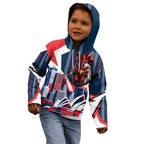 Personalised Sydney Roosters City Of Rugby Kid Hoodie Sydney City Skyline Illustration Dynamic Sport Fan