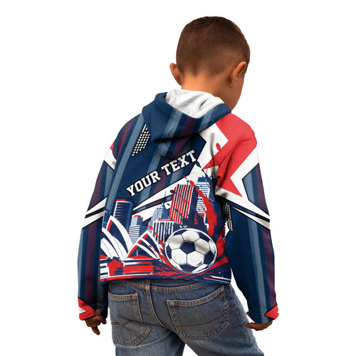 Personalised Sydney Roosters City Of Rugby Kid Hoodie Sydney City Skyline Illustration Dynamic Sport Fan