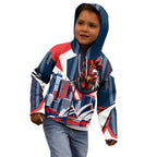 Personalised Sydney Roosters City Of Rugby Kid Hoodie Sydney City Skyline Illustration Dynamic Sport Fan