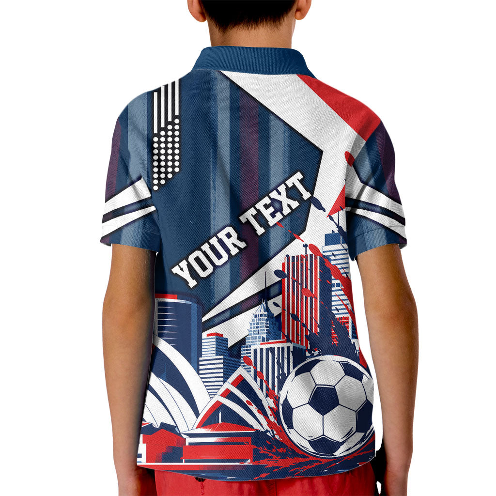 Personalised Sydney Roosters City Of Rugby Kid Polo Shirt Sydney City Skyline Illustration Dynamic Sport Fan