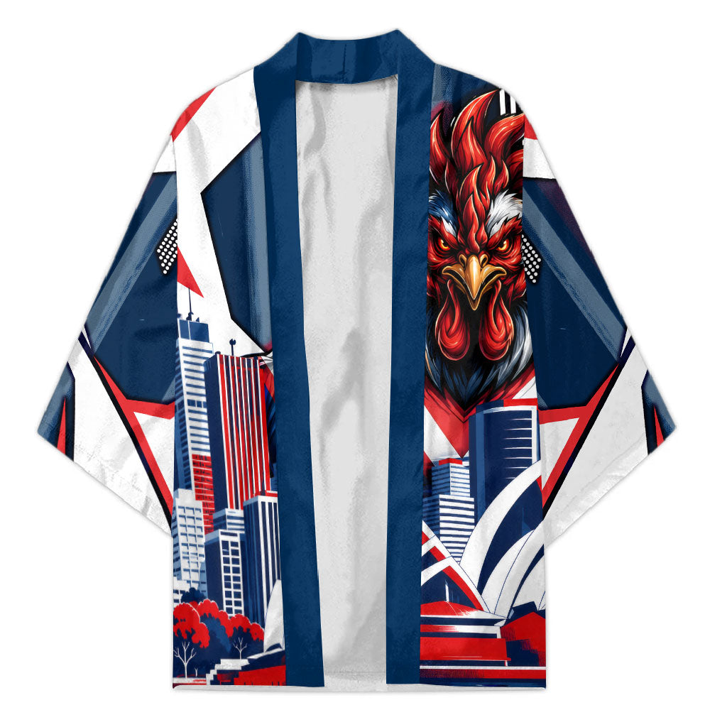Personalised Sydney Roosters City Of Rugby Kimono Sydney City Skyline Illustration Dynamic Sport Fan