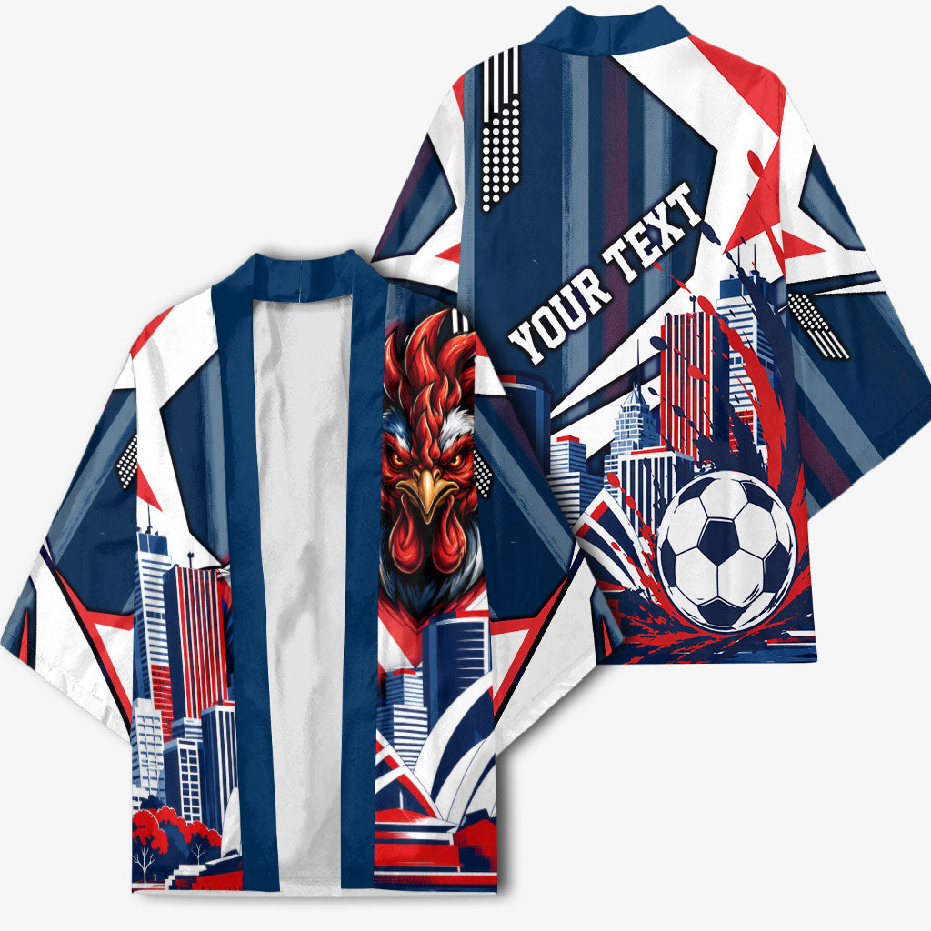 Personalised Sydney Roosters City Of Rugby Kimono Sydney City Skyline Illustration Dynamic Sport Fan
