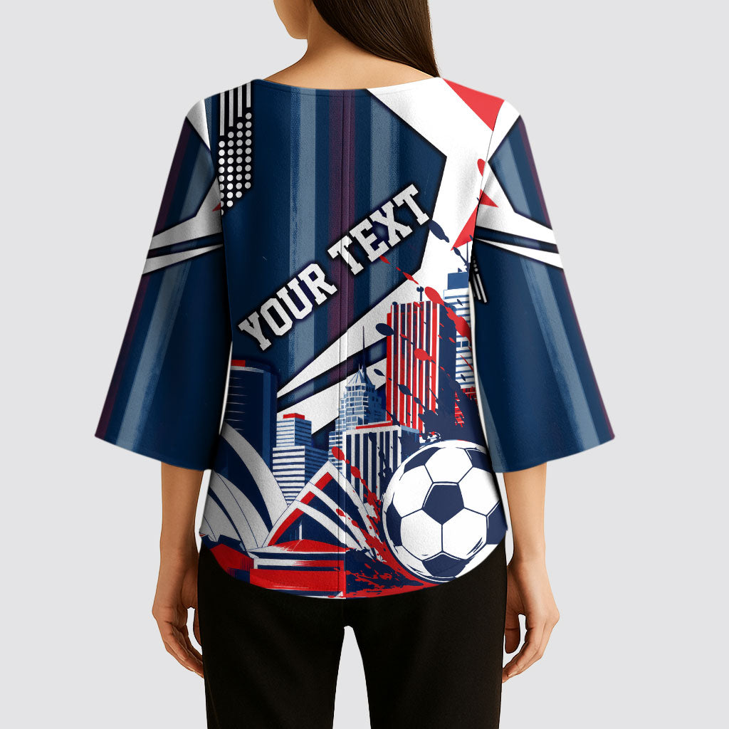 Personalised Sydney Roosters City Of Rugby Kimono Sleeve Blouse Sydney City Skyline Illustration Dynamic Sport Fan