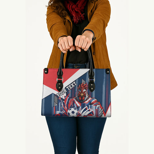 Personalised Sydney Roosters City Of Rugby Leather Bag Sydney City Skyline Illustration Dynamic Sport Fan