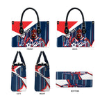 Personalised Sydney Roosters City Of Rugby Leather Bag Sydney City Skyline Illustration Dynamic Sport Fan