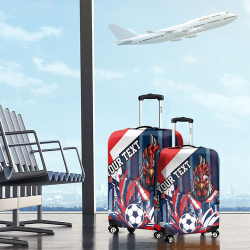 Personalised Sydney Roosters City Of Rugby Luggage Cover Sydney City Skyline Illustration Dynamic Sport Fan