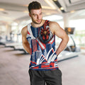 Personalised Sydney Roosters City Of Rugby Men Tank Top Sydney City Skyline Illustration Dynamic Sport Fan