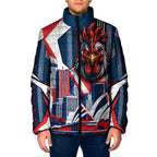 Personalised Sydney Roosters City Of Rugby Padded Jacket Sydney City Skyline Illustration Dynamic Sport Fan