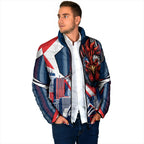 Personalised Sydney Roosters City Of Rugby Padded Jacket Sydney City Skyline Illustration Dynamic Sport Fan