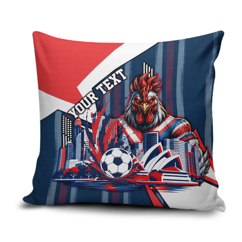 Personalised Sydney Roosters City Of Rugby Pillow Cover Sydney City Skyline Illustration Dynamic Sport Fan