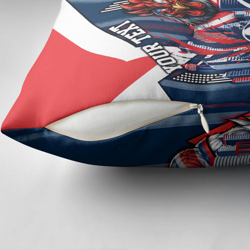 Personalised Sydney Roosters City Of Rugby Pillow Cover Sydney City Skyline Illustration Dynamic Sport Fan
