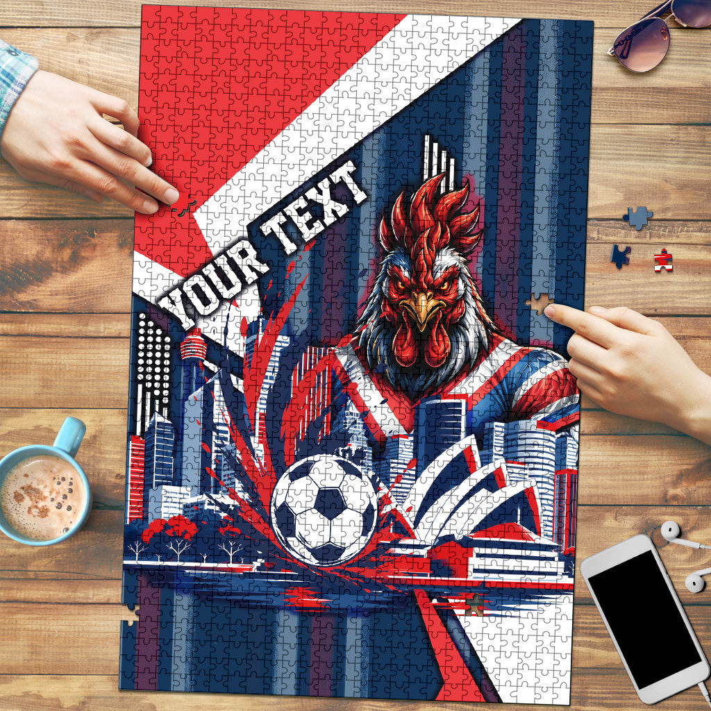 Personalised Sydney Roosters City Of Rugby Puzzle Sydney City Skyline Illustration Dynamic Sport Fan