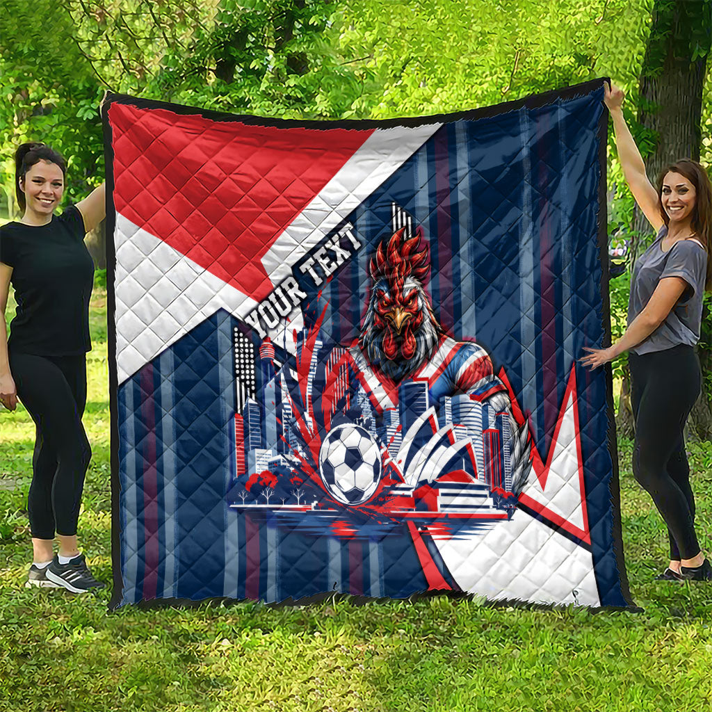 Personalised Sydney Roosters City Of Rugby Quilt Sydney City Skyline Illustration Dynamic Sport Fan