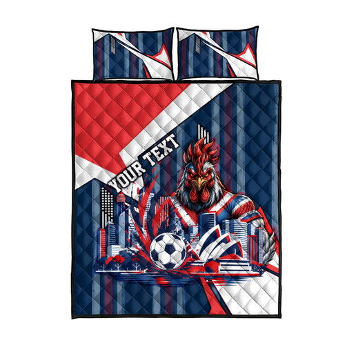 Personalised Sydney Roosters City Of Rugby Quilt Bed Set Sydney City Skyline Illustration Dynamic Sport Fan