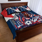 Personalised Sydney Roosters City Of Rugby Quilt Bed Set Sydney City Skyline Illustration Dynamic Sport Fan