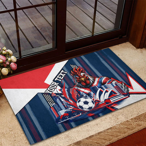 Personalised Sydney Roosters City Of Rugby Rubber Doormat Sydney City Skyline Illustration Dynamic Sport Fan