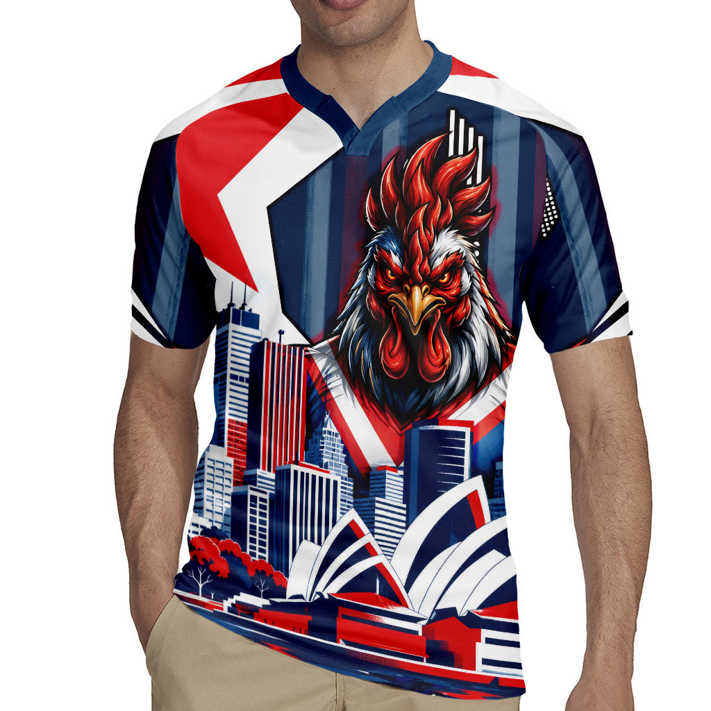 Personalised Sydney Roosters City Of Rugby Rugby Jersey Sydney City Skyline Illustration Dynamic Sport Fan