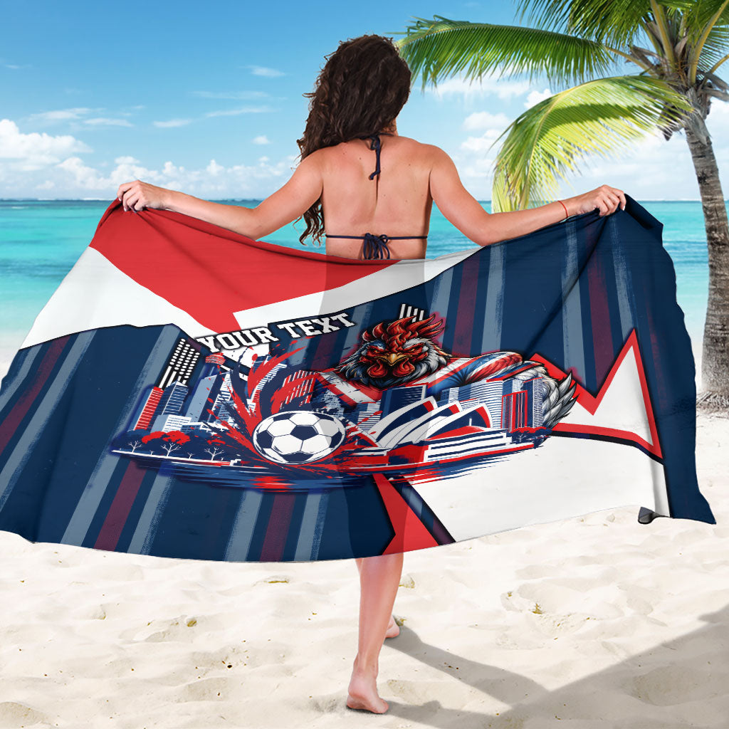 Personalised Sydney Roosters City Of Rugby Sarong Sydney City Skyline Illustration Dynamic Sport Fan
