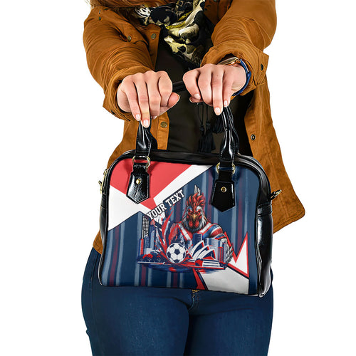 Personalised Sydney Roosters City Of Rugby Shoulder Handbag Sydney City Skyline Illustration Dynamic Sport Fan