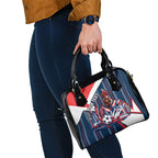 Personalised Sydney Roosters City Of Rugby Shoulder Handbag Sydney City Skyline Illustration Dynamic Sport Fan