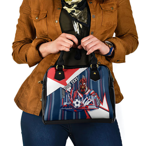 Personalised Sydney Roosters City Of Rugby Shoulder Handbag Sydney City Skyline Illustration Dynamic Sport Fan