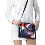 Personalised Sydney Roosters City Of Rugby Shoulder Handbag Sydney City Skyline Illustration Dynamic Sport Fan