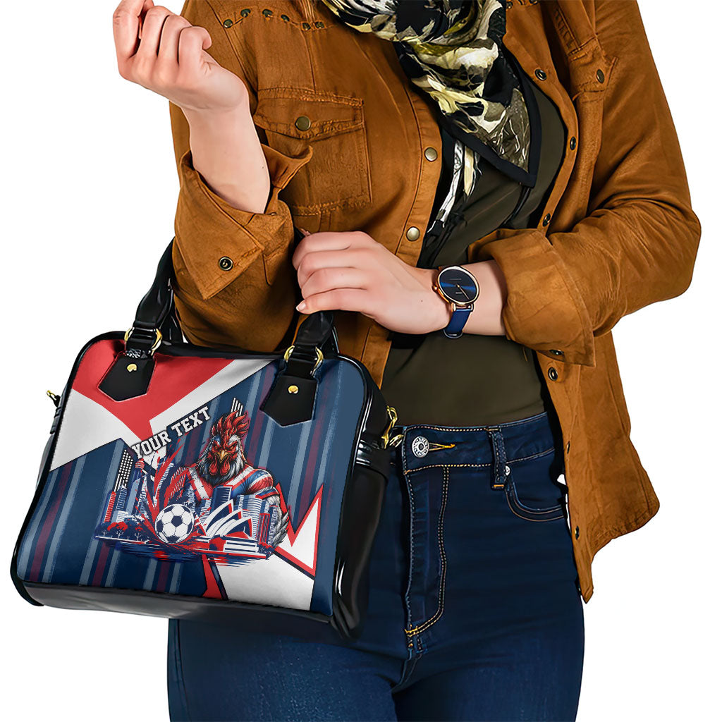 Personalised Sydney Roosters City Of Rugby Shoulder Handbag Sydney City Skyline Illustration Dynamic Sport Fan