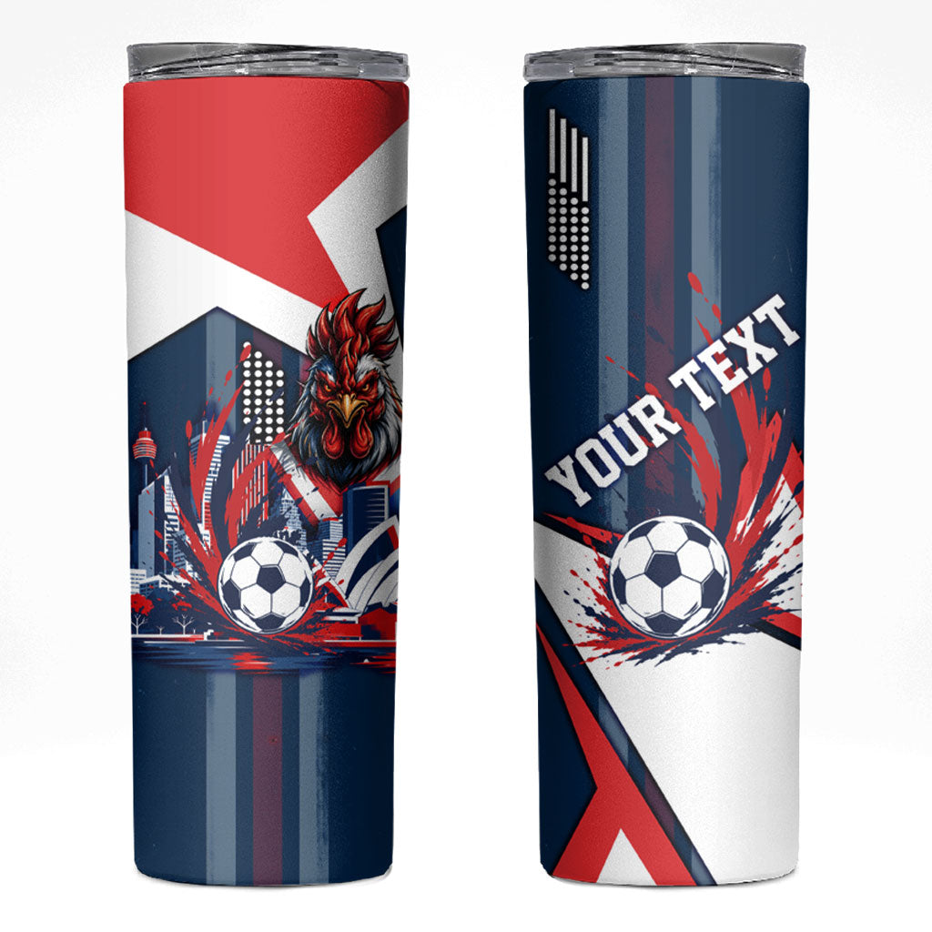 Personalised Sydney Roosters City Of Rugby Skinny Tumbler Sydney City Skyline Illustration Dynamic Sport Fan