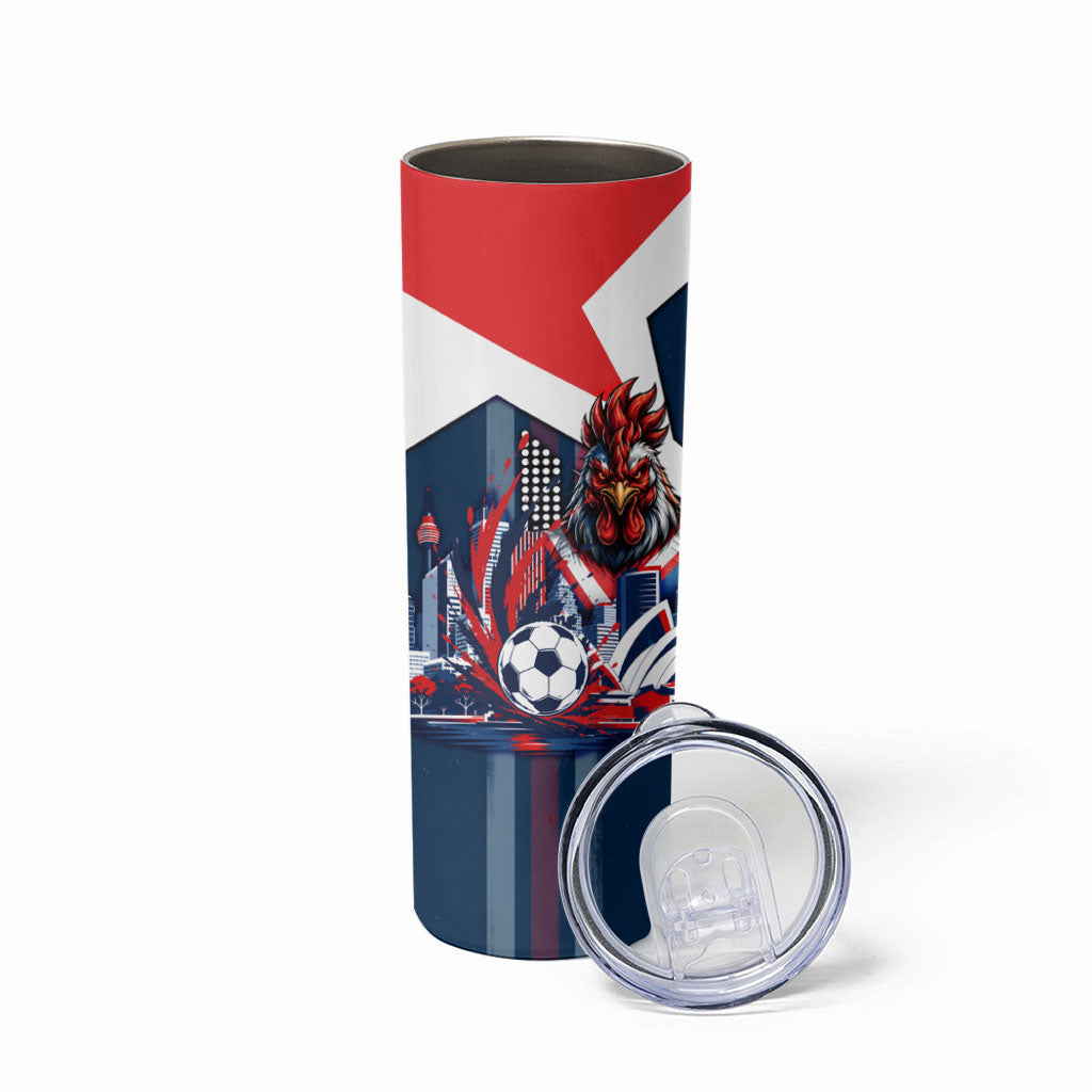 Personalised Sydney Roosters City Of Rugby Skinny Tumbler Sydney City Skyline Illustration Dynamic Sport Fan