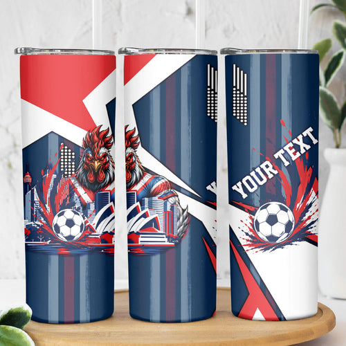 Personalised Sydney Roosters City Of Rugby Skinny Tumbler Sydney City Skyline Illustration Dynamic Sport Fan