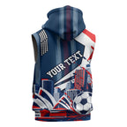Personalised Sydney Roosters City Of Rugby Sleeveless Hoodie Sydney City Skyline Illustration Dynamic Sport Fan