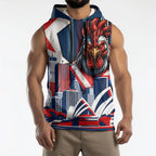 Personalised Sydney Roosters City Of Rugby Sleeveless Hoodie Sydney City Skyline Illustration Dynamic Sport Fan