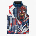 Personalised Sydney Roosters City Of Rugby Sleeveless Puffer Jacket Sydney City Skyline Illustration Dynamic Sport Fan