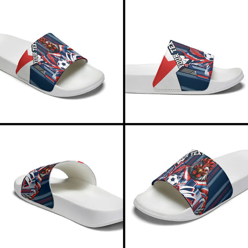 Personalised Sydney Roosters City Of Rugby Slide Sandals Sydney City Skyline Illustration Dynamic Sport Fan