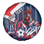 Personalised Sydney Roosters City Of Rugby Spare Tire Cover Sydney City Skyline Illustration Dynamic Sport Fan