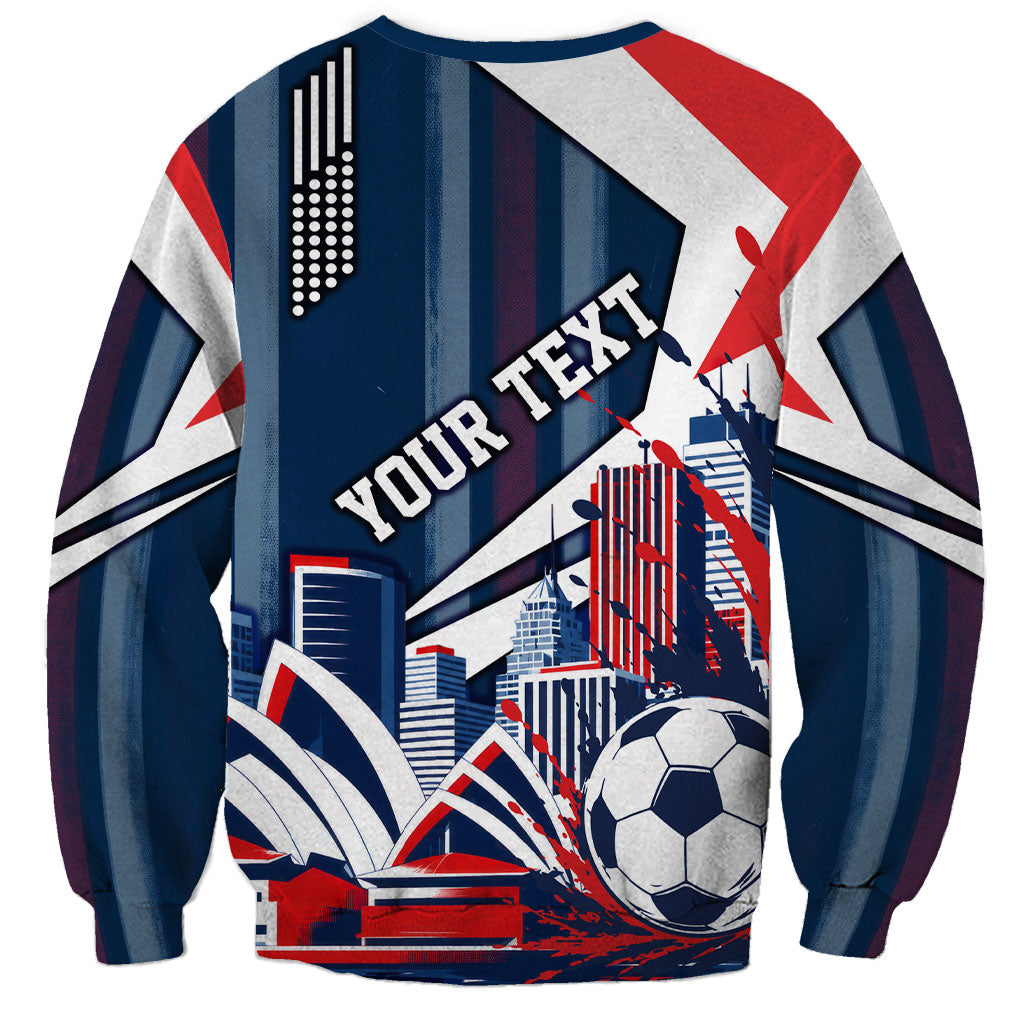Personalised Sydney Roosters City Of Rugby Sweatshirt Sydney City Skyline Illustration Dynamic Sport Fan