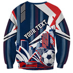 Personalised Sydney Roosters City Of Rugby Sweatshirt Sydney City Skyline Illustration Dynamic Sport Fan