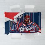 Personalised Sydney Roosters City Of Rugby Tablecloth Sydney City Skyline Illustration Dynamic Sport Fan